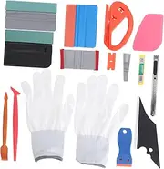 ABOOFAN Car Window Tint Tool Kit Professional Vinyl Film Installation Auto Squeegee Scraper Cutter Set Efficient Air Bubble Removal for Car Wraps and Tinting