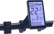 Electric Bike LCD Display, 24V 36V 48V 60V 5 Pin E Bike LCD Display Meter Control Panel, Waterproof Universal E Scooter M5 LCD Panel Screen for 31.8 22.2mm Electric Bikes EBike