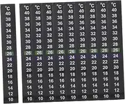 DOITOOL Fish Tank Thermometer Sticker Pack 10pcs Stick on Digital Thermometer for Aquarium Decor Brewing Supplies