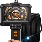 Endoscope Camera with Light - Borescope with 4.3" LCD Screen & 8 Adjustable L...