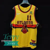 在飛比找蝦皮購物優惠-高品質球衣 NBA球衣 Hawks 老鷹 75週年鑽石標 黃