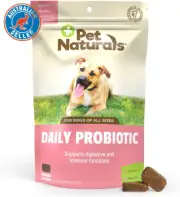 Daily Probiotic for Dogs, Duck Flavor, 160 Bite Sized Chews - Vet Recommended Di