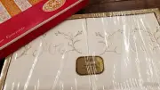 Vtg NOS Jay Franco Cotton Pillowcase set 42"x36" in original box retro Mr. & Mrs