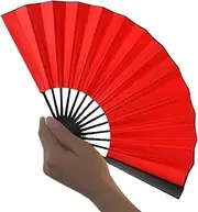 [Generic] Silk Fans Handheld,Dancing Paper Hand Fan - Foldable Handheld Traditional Creative Dancing Props for Party Dance Craft Decoration