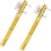 lasenersm 2 Pieces Fishing Line Knot Tying Tool Fishing Line Knotter Fishing Hook Knot Tying Tool Metal Fishing Line Hook Tie Device Fishing Hook Knot Tying Tool Fishing Knot Tying Tool, Golden