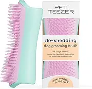 Tangle Teezer | | De-Shedding and Dog Grooming Brush | Dry Brush or Dog Bath Brush | Mint & Pink