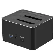 Dual Bay 2.5"/3.5" Hard Drive Docking Station Duplicator Clone Function USB 3.0