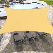 Rectangle Sun Shade Sails for Patios 10 x 13 ft Sun UV Blocking Outdoor Canop...