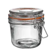Argon Tableware Glass Storage Jar with Airtight Clip Lid - 350ml