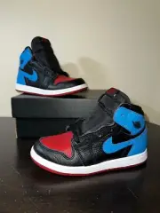 Toddler Nike Air Jordan 1 High OG UNC to Chicago CU0450 046 Shoes Sneakers 10C