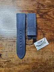 Panerai Watch 26mm STD Military Blue OEM Canvas PET Strap for 22mm Tang Buckle