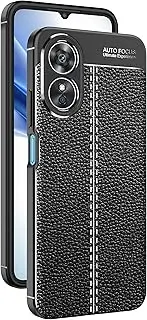[YBROY] Case for Oppo A17, Shockproof Thin Silicone Case, TPU Flexible Rubber, Anti-Scratch, Case Cover for Oppo A17.(Black)