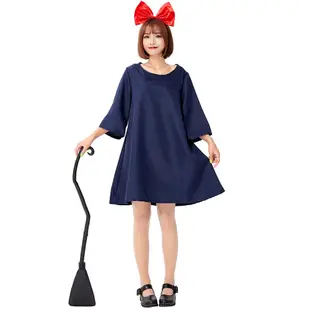 日本小魔女巫琪琪cosplay服裝 成人簡約日系萬聖節衣服