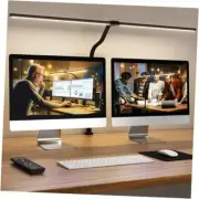 LED Desk Lamp for Home Office, Remote Control Computer Desk Light Bright Black