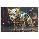 Alien Cyborg Dog Otherworldly Origins Jigsaw Puzzle (1000-Piece)