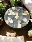 Terrazzo Table Top, Mix Stone Coffee Table Top, Centerpiece Round Table Decor
