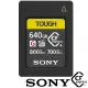 【SONY 索尼】CEA-G640T 640G/GB 800MB/S CFexpress Type A TOUGH 高速記憶卡(公司貨 適用FX6 FX3 FX30)