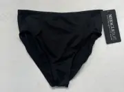 NWT MIRACLESUIT Womens 16 Solid Black Tankini Bikini Bottom Swimsuit Brief