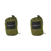 2x Annabel Trends 3m Outdoor Camping Hammock Portable Hanging Swing Chair Khaki