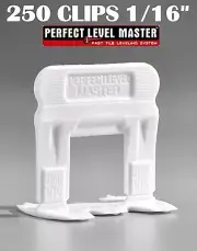 1/16" T-Lock 250 Clips - Perfect Level Master - Tile Leveling System spacers