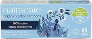 Natracare Regular Non-Applicator Organic Cotton Tampons 20 Pack, 20 count, Pack of 20