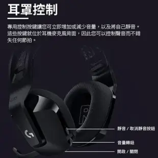 Logitech羅技 無線RGB炫光電競耳麥G733-白