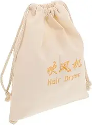 WRITWAA Hair Dryer Travel Bag Stylish Drawstring Storage Pouch for Hair Tools Versatile Makeup and Travel Bag for Blow Dryer for Home Go Use