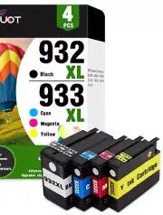 Replacement HP 932XL 933XL Ink Cartridge Set for Officejet 6100 7610 7612