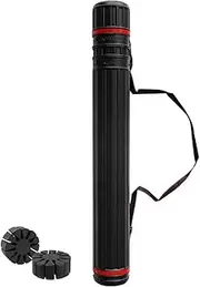 Telescopic Archery Arrow Case Carrier Tube with 2 EVA Foam Arrow Protection Racks Holders QIUNI