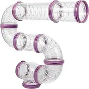 GANAZONO 1Set DIY Hamster Cage Tunnel Kit Expandable Tube Accessory for Hamsters Squirrels and Pets Easy to Install Tunnel