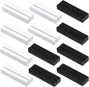 12 pcs Black Wooden Table Number Holders,White Table Number Holders, Name Place Cards Stand for Pictures, Table Numbers, Memos, Notes