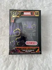 Marvel Funko Pins Black Light Black Panther GITD GLOW Target Exclusive IN HAND