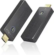 Wireless HDMI Transmitter and Receiver 4K, Plug & Play Portable Wireless Hdmi Extender, Support 2.4/5.8GHz for Streaming Video&Audio from Laptop/Camera/Cable Box to Monitor, Projector, HDTV