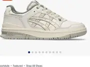 NIB Asics EX89 White Cream 1203A384-104 Sneakers Tennis Shoes Mens 10 Women 11.5
