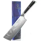Japanese Nakiri Knife 7 Inch VG10 Damascus Steel Cleaver Cutting Kitchen Knife