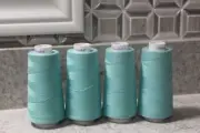 Maxi-Lock Serger Thread 4 Cones Color Turquoise Opened
