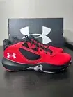 Under Armour Adult UA Lockdown 6 Sz 11.5 Basketball Shoes Red/Black 3025616-600