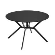 Costway Folding Dining Table Drop Leaf Round Kitchen Coffee Table Black