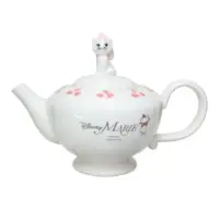 在飛比找momo購物網優惠-【小禮堂】Disney 迪士尼 瑪麗貓 造型陶瓷茶壺 500
