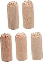 STOBOK 2cm Wooden Stamp Wooden Stamps Clay Stamps Flower Decor Stamps for Card Making Wooden Ceramic Stamps Ceramic Clay DIY Pottery Printing Blocks Pottery Decorative Stamp Round Tool