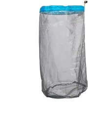 Baxnore Nylon Mesh Mesh Bag, Lightweight Mesh Storage Bag, Camping Mesh Bag, Drawstring Mesh Bag, Wear Resistant Mesh Sack for Outdoor Travel Hiking