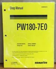 Komatsu Service PW180-7E0 Excavator Shop Manual NEW REPAIR