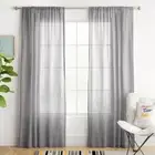 Room Essentials Curtain 2 Panels Light Filtering 42W x 84 L Gray - New