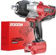 1/2-inch Cordless Impact Wrench for Milwaukee 18V Battery, Torque