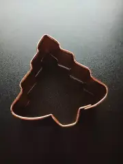 NEW Wilton Christmas tree winter 3" Cookie Cutter copper