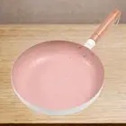 Nonstick Flat Pot Frying Pan with Heat Resistant Handle Omelet Pan 24cm for Egg