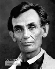 ABRAHAM LINCOLN IN 1858 - 8X10 REPRINT PHOTO (ZZ-071)