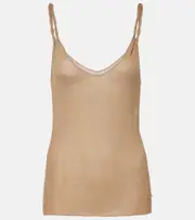 [Tom Ford] Tom Ford Bamboo jersey tank top UK 10 brown