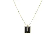 Nevenka English Letters Oil Drop Pendant Necklace As Gift For Men Women-J