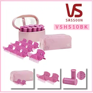 Vidal Sassoon Hair Setter Rollers VSHS10BK 便攜式電動即熱髮捲套裝緊湊型熱捲發